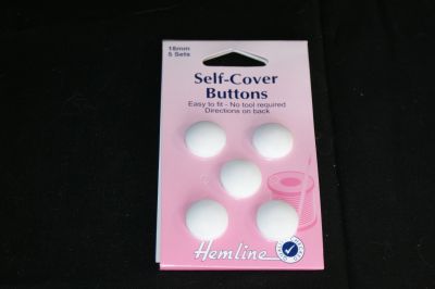 HEMLINE 18mm NYLON SELF COVER BUTTONS